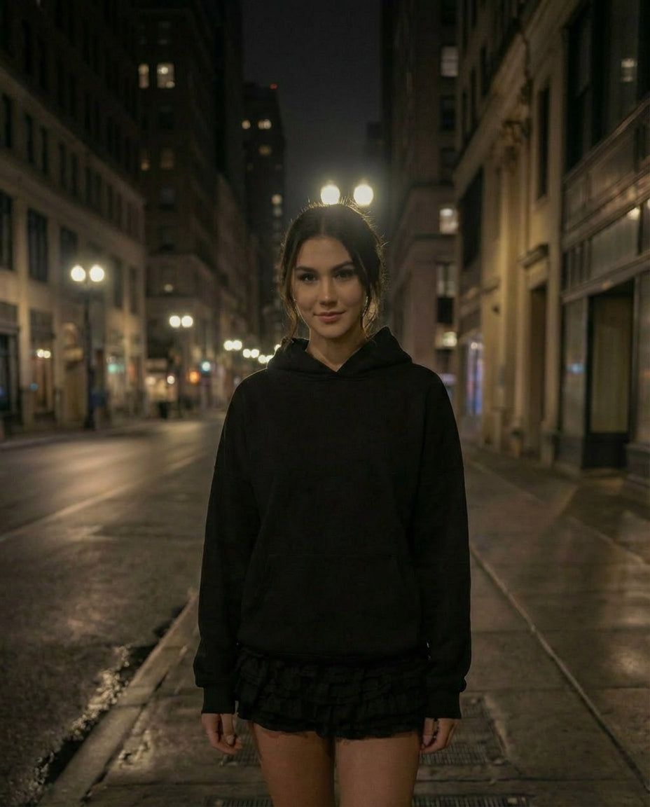 selene crystal mesh hoodie