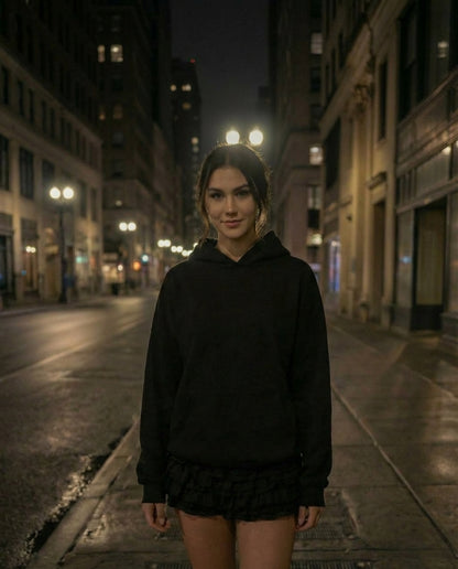 selene crystal mesh hoodie